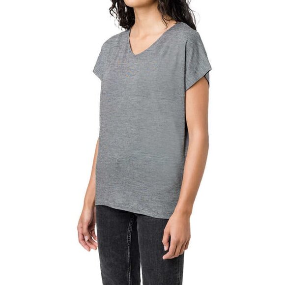 NEW Cloudveil End-on-End Stripe Dolman Top | Black - Picture 3 of 5